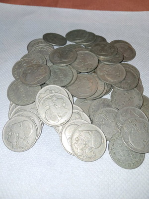 Collectible coins used, pack of 75, two drachmas 1926