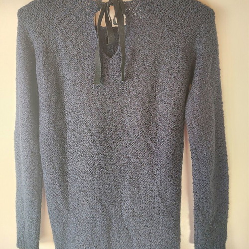 Knitted purple sweater used, size M