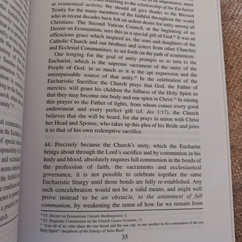 John Paul II Ecclesia de Eucharistia book used