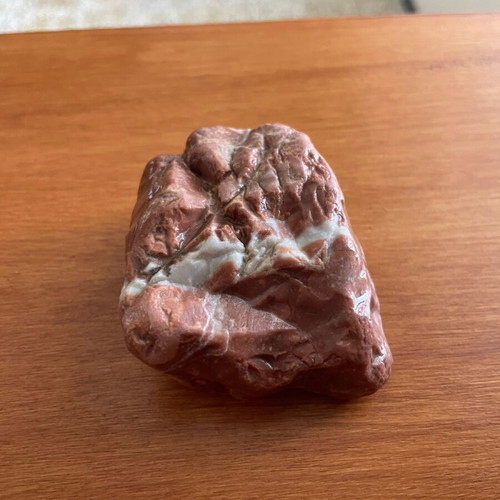 Natural red jasper with quartz new, unique piece