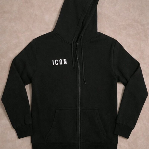 Icon men's cardigan like new, cotton, black, size L