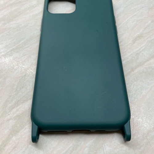 Silicone case with CarryHang Sonique strap for Apple iPhone 11 Pro dark green new