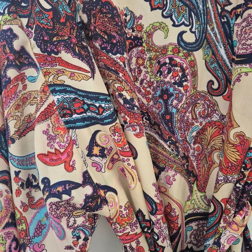 Kimono with paisley pattern like new, multicolor, one size