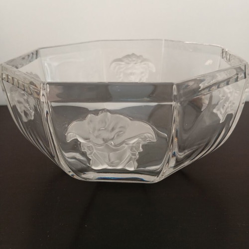 Rosenthal Versace Medusa Lumiere Crystal Bowl like new, 18cm