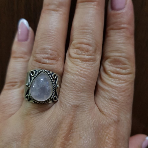 Handmade ring with precious stones new