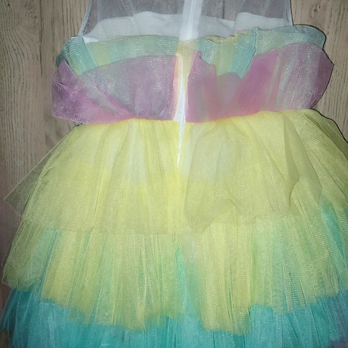 Girls' formal dress for 5-6 years like new, multicolored
