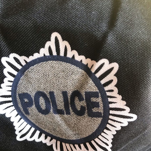 Police Hat and Plastic Baton New, Carnival Costume