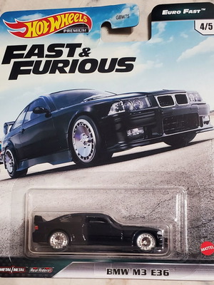 Hot Wheels Premium Fast & Furious BMW M3 E36 μεταλλικό αυτοκινητάκι, sealed