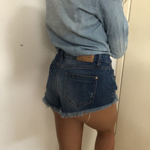 Zara denim shorts used, size 40, blue