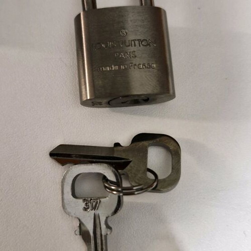 Louis Vuitton padlock brushed titanium