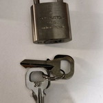 Louis Vuitton padlock brushed titanium