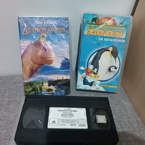 Disney children's VHS tapes used with visible packaging wear