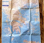  Χάρτης τής Ελλάδος, Ρόδος, Κέρκυρα, Σαντορίνη, Κρήτη