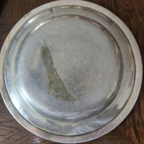 Christofle set of 4 used vintage silver-plated platters