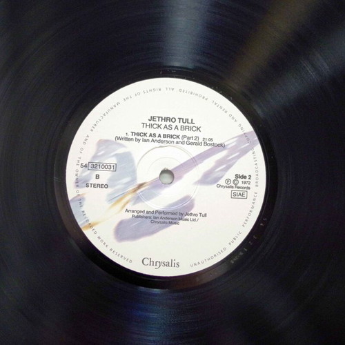 Jethro Tull Thick As A Brick vinyl new, rock