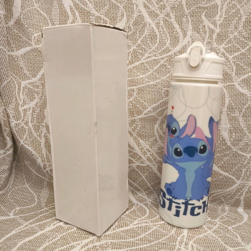 Stitch Disney plastic water bottle with straw, new, 800ml