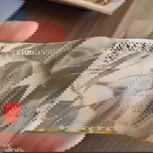 Συλλεκτικό εισιτήριο Arsenal - Παναθηναϊκός 2001 μεταχειρισμένο