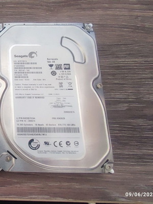 Seagate 500GB hard drive used in good condition