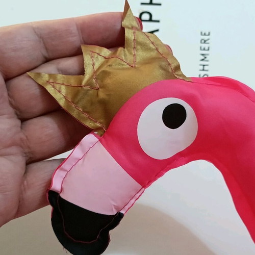 Plastic swimming cap with flamingo figure new