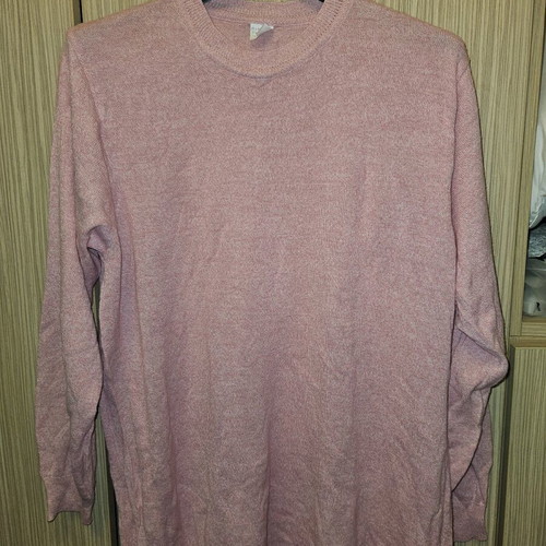 Pink blouse used, long pullover size L