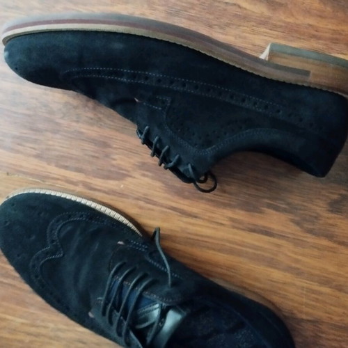Ted Baker men's leather suede dress shoes blue, like new
