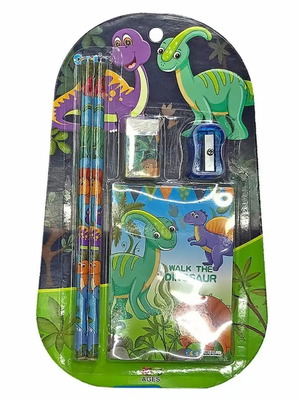 School Set with Dinosaur Notepad new