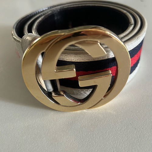 Gucci belt used, size 95, blue, white and red