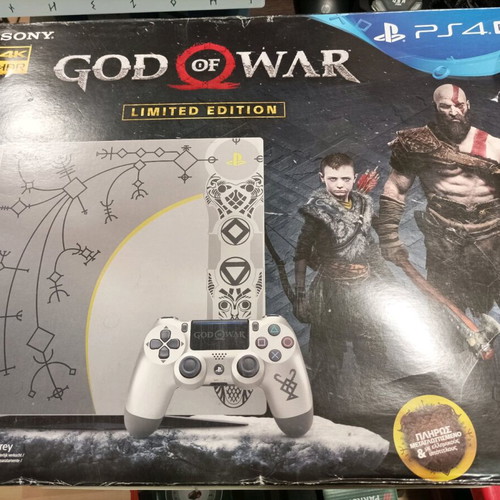 PlayStation 4 Pro God Of War Limited Edition console used 1TB