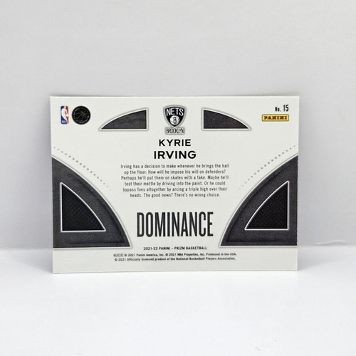 Panini Prizm Kyrie Irving Dominance card new