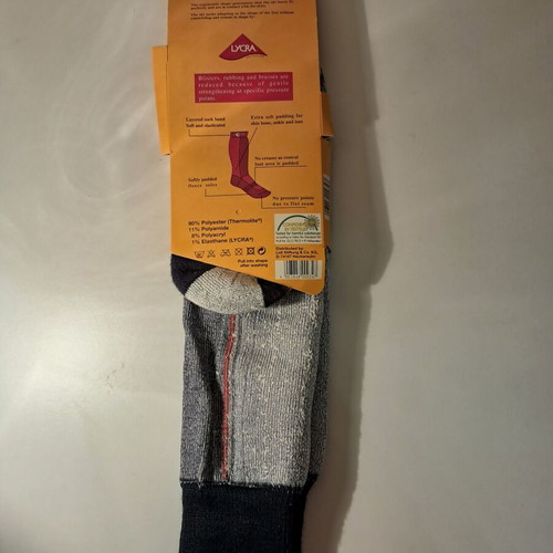 Ski socks new, size 39-42, grey and black