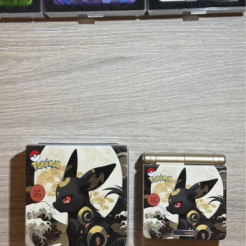 Pokémon Umbreon Custom Game Boy Advance SP with Case