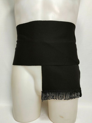 Black Children's Traditional Costume Belt with Tassels Palatino MARK780 new