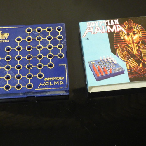 Mini Egyptian Halma board game Doureios used
