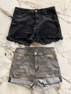 Bershka shorts new, black and grey, set of 2