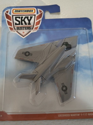 Matchbox Sky Busters Lockheed Martin F-117 Nighthawk light gray new sealed