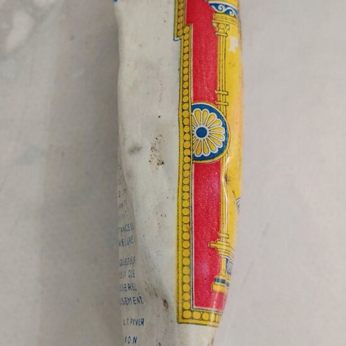 Vintage L.T. Piver French Hair Brilliantine Tube used, 1950s