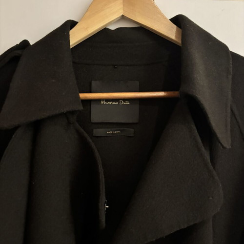 Massimo Dutti oversized coat like new, brown, size S