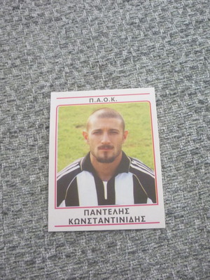 Pantelis Konstantinidis PAOK Panini Football 2002 Sticker #257 new