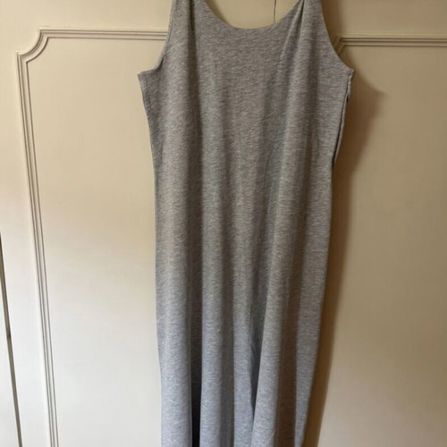 H&M midi gray dress with twisted straps, new