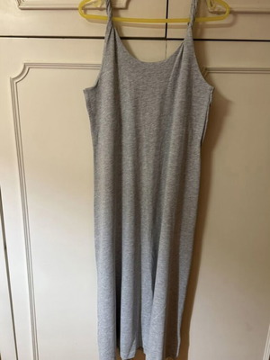 H&M midi gray dress with twisted straps, new