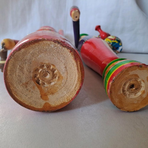 Wooden dolls used from Egypt