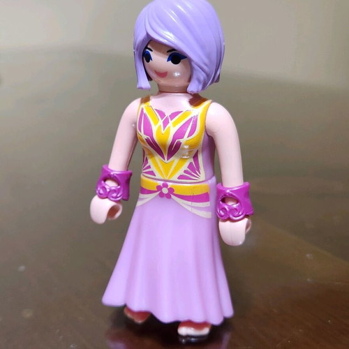 Playmobil Fairy Princess 2017 used with purple hair and pink dress