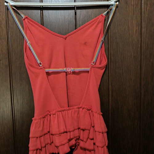 Red tirante blouse new, size S
