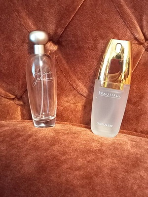 Estee Lauder Pleasures Eau de Parfum and Beautiful déodorant bottles 100ml like new
