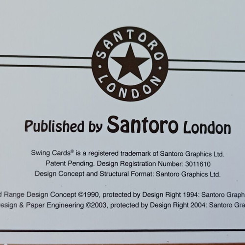 Santoro London Big Top Clowns 3D Swing Card new