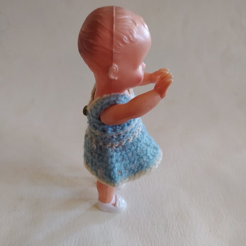 Vintage mini doll Gama 50s-60s, like new, 16 cm