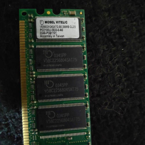 Mosel Vitelic 256MB DDR PC2100 CL2.5 RAM memory like new