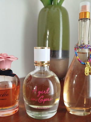 Dolce Garden EDP 50ml, Lanvin A Girl in Capri EDT 90ml, JLo Miami Glow EDT 100ml σετ σαν καινούργιο