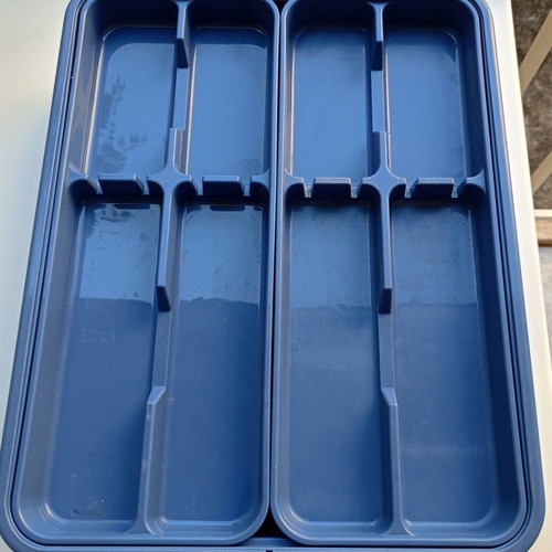 Foldable large plastic kitchen utensil organizer like new