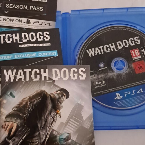 Watch Dogs PS4 game unused, no scratches